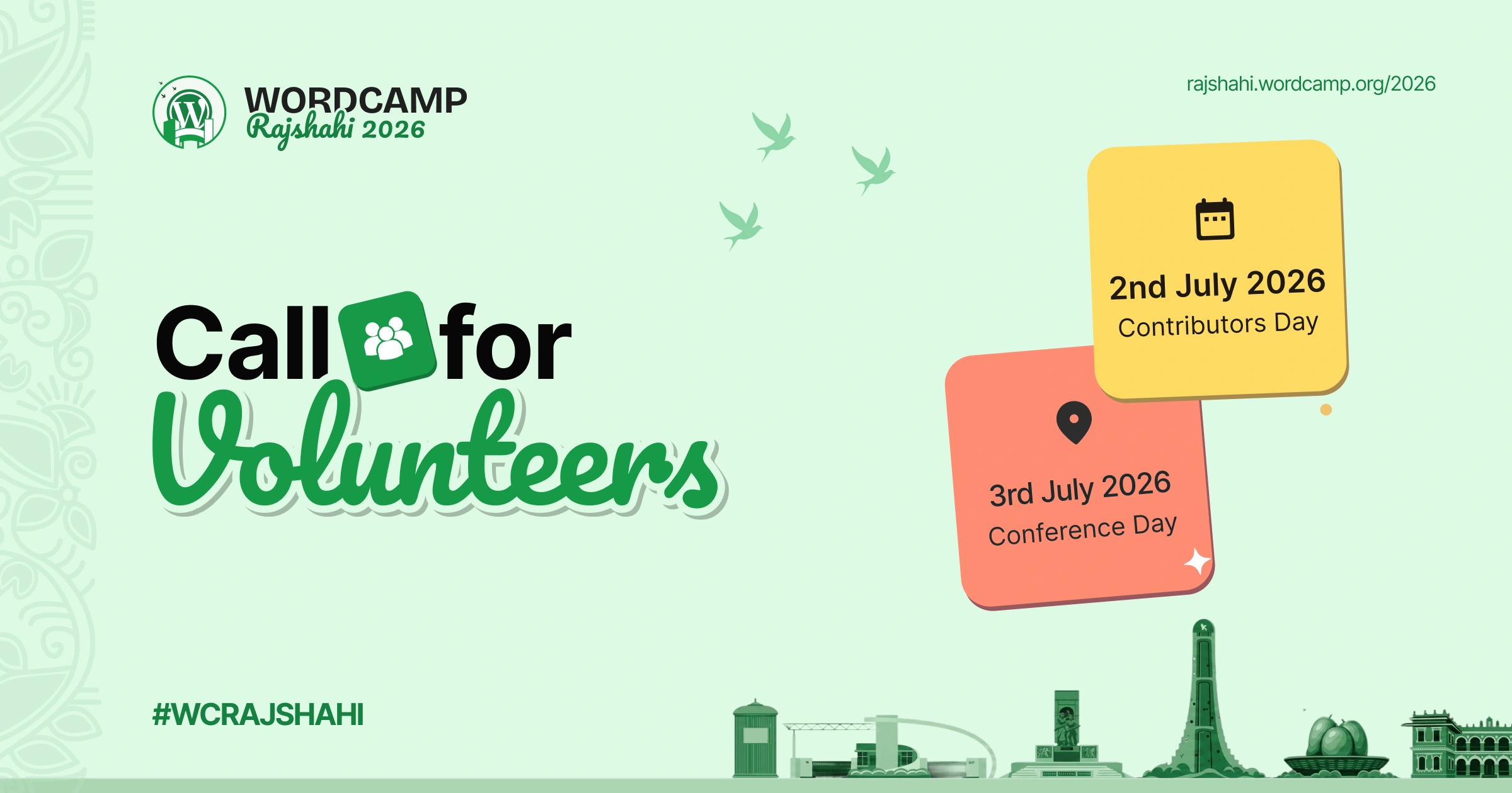 Call For Volunteers: Applications Are Closed