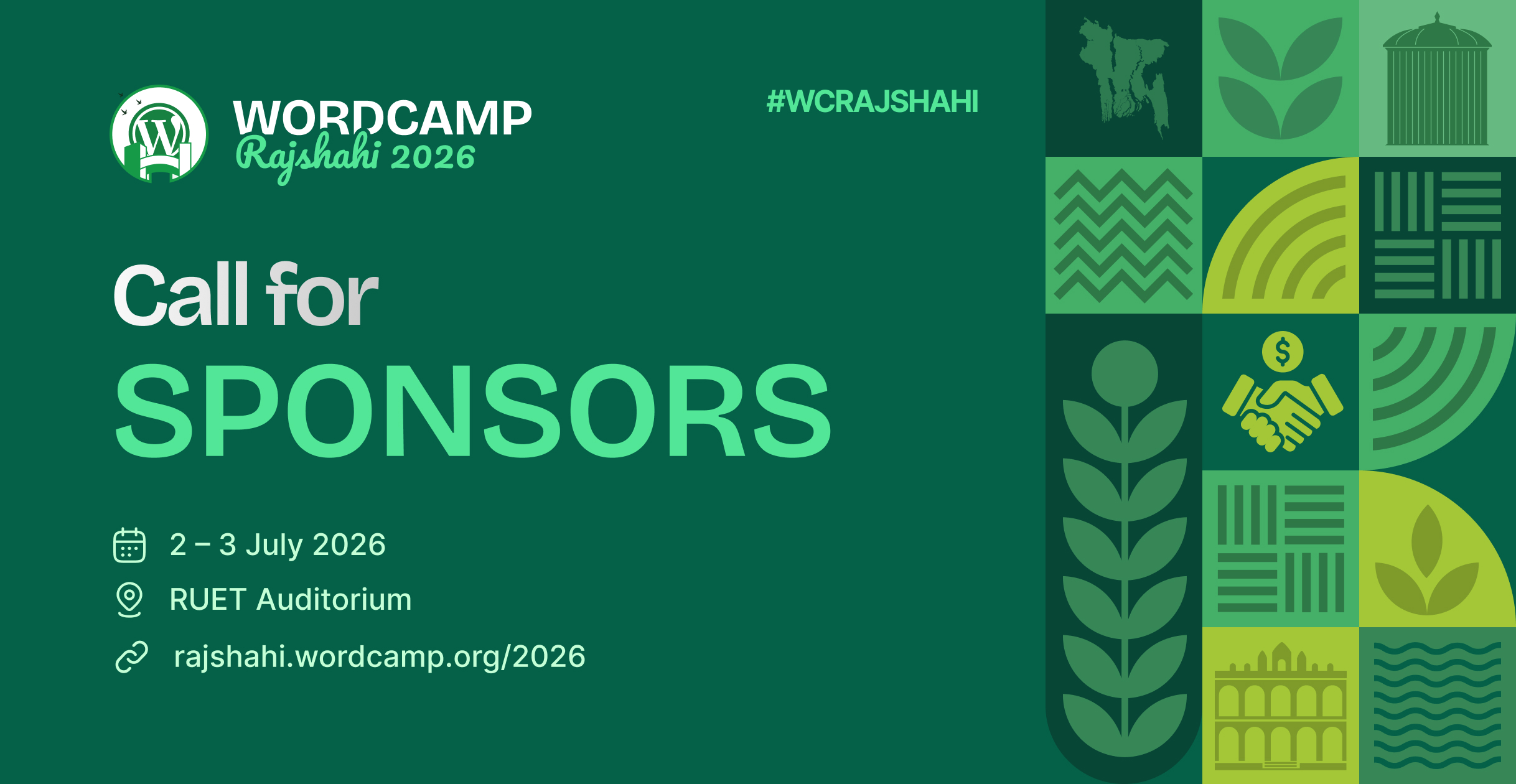 WordCamp Rajshahi 2026 Call for Sponsors