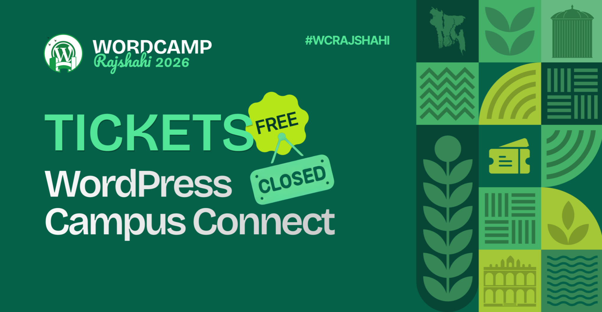 Campus connect tickets closed