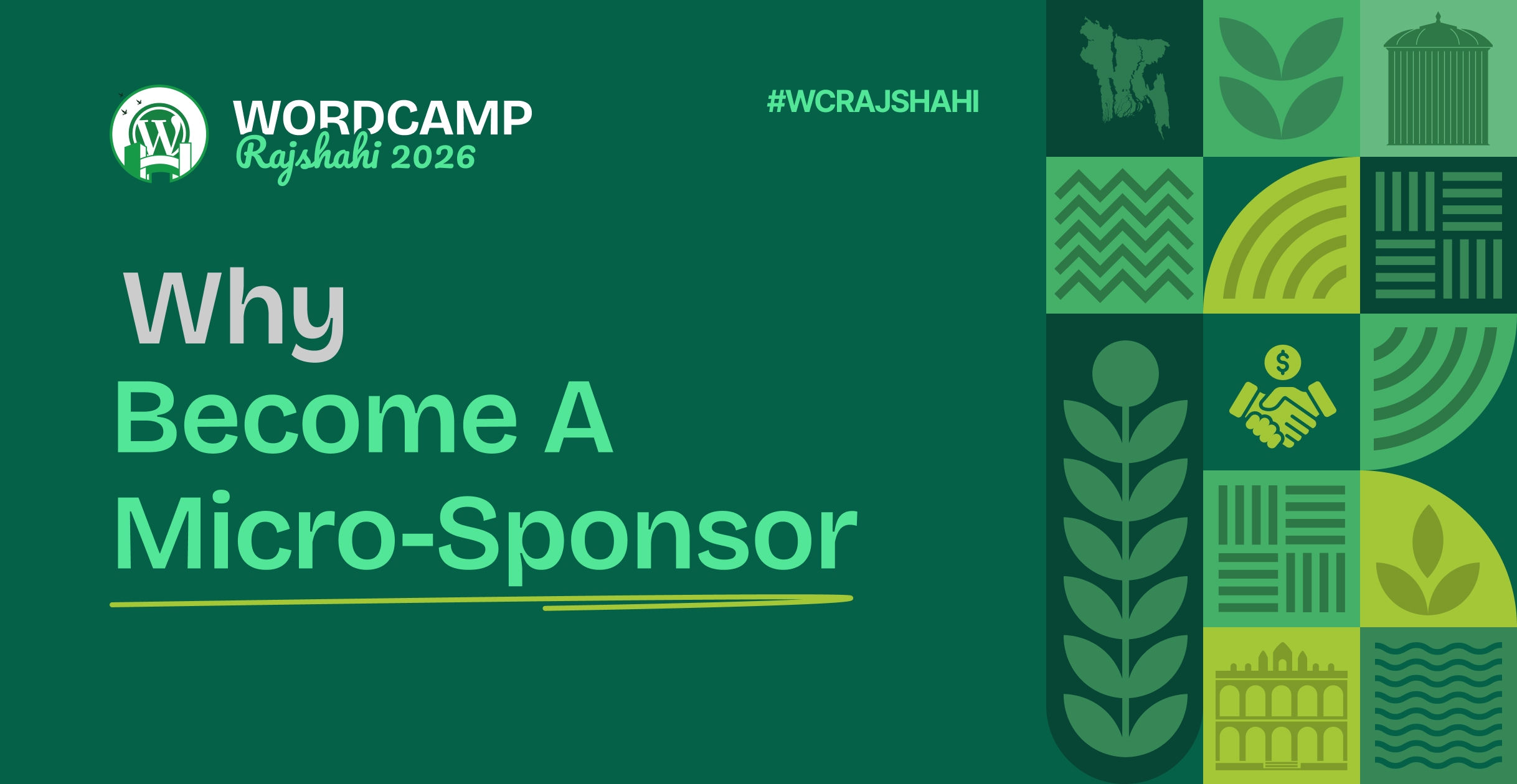 Why You Should Become a Micro-Sponsor at WordCamp Rajshahi 2026